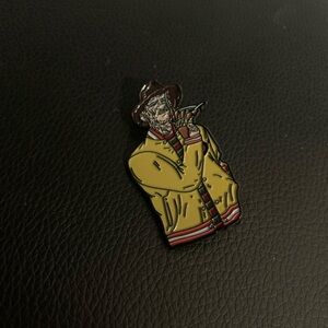 Yellow and Brown 49er Freddy Krueger Enamel Pin
